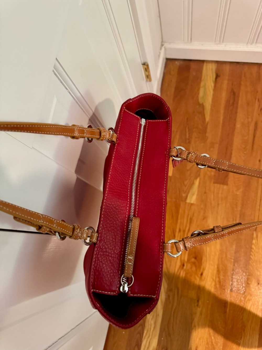 Vintage COACH Chelsea hobo shoulder bag - pebbled leather - red - Picture 6 of 6